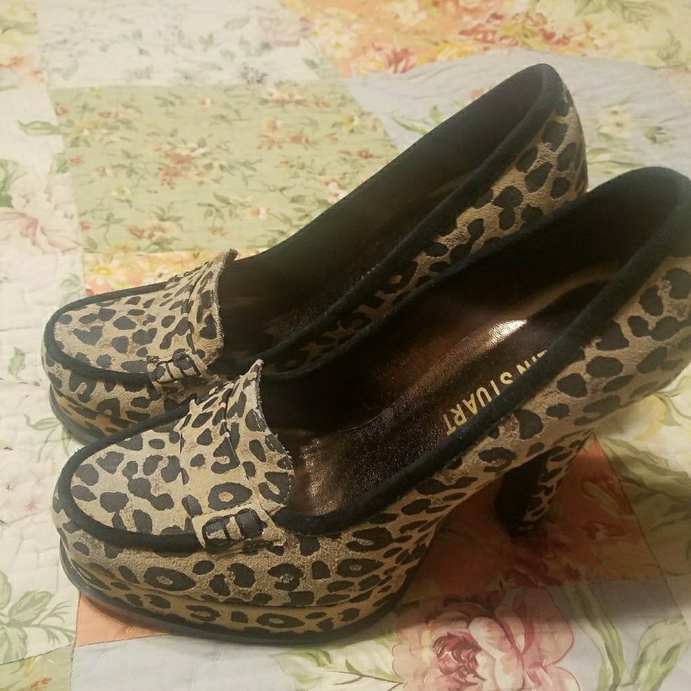 Colin Stewart, leopard high heel shoes